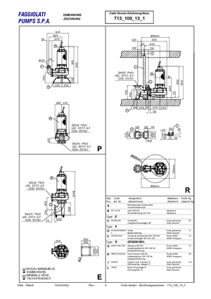 Rioolpomp Faggiolati G 413 R6V3-P80AA2