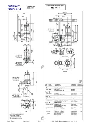 Rioolpomp Faggiolati G 418 R3V2-S100AA2
