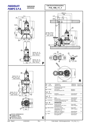Rioolpomp Faggiolati G 611 R2C3-S80AA2