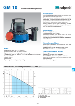 Rioolpomp Calpeda GM 10 QM