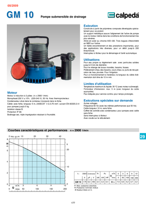 Rioolpomp Calpeda GM 10 QM