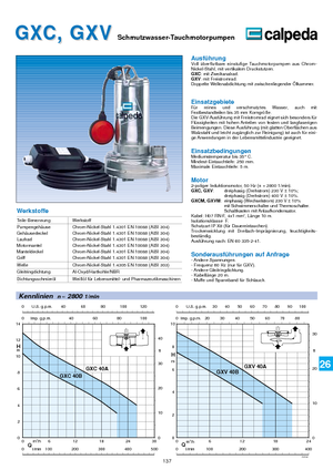 Rioolpomp Calpeda GXV 40 B