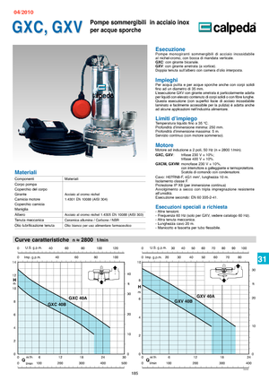 Rioolpomp Calpeda GXV 40 B