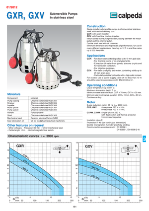 Rioolpomp Calpeda GXVM 25-10