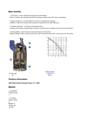 Rioolpomp ABS-Pumpen J 15 D