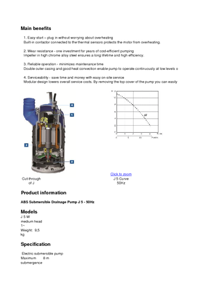 Rioolpomp ABS-Pumpen J 5 W