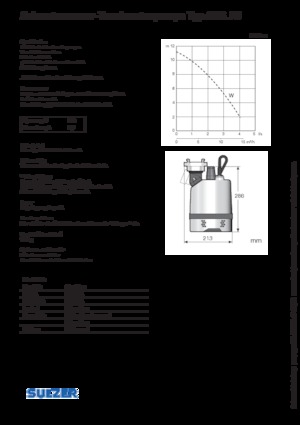 Rioolpomp Sulzer J 5 W