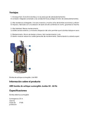 Rioolpomp ABS-Pumpen J 54 HD direkt