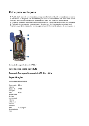 Rioolpomp ABS-Pumpen J 54 LD direkt