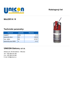 Rioolpomp Grindex Major H