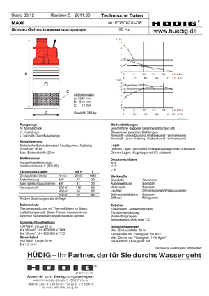 Rioolpomp Grindex Maxi N