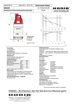 Rioolpomp Grindex Minor H
