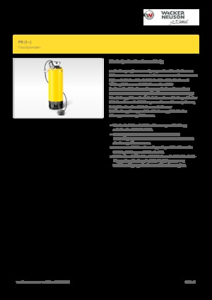 Rioolpomp Wacker Neuson PST2 400