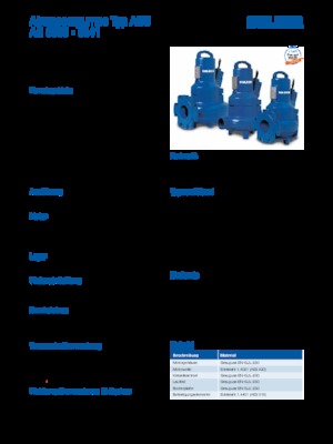 Vuilwaterpompen Sulzer AS 0831 S 22-4 D/TKS