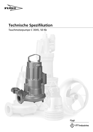 Vuilwaterpompen Flygt-Pumpen CS 3045 LR 250