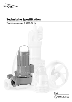 Vuilwaterpompen Flygt-Pumpen CS 3068 LR 251