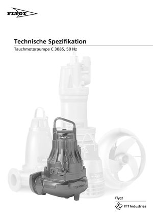 Vuilwaterpompen Flygt-Pumpen CS 3085 LR 432 EEx
