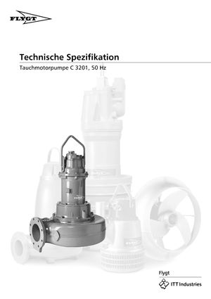 Vuilwaterpompen Flygt-Pumpen CS 3201 LR 452 SL