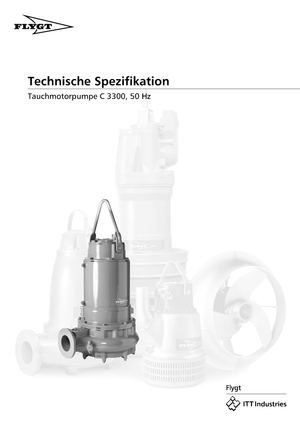 Vuilwaterpompen Flygt-Pumpen CS 3300 LR 632 EEx