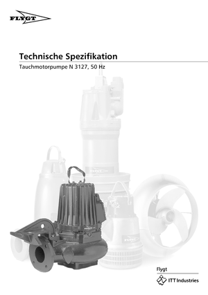 Vuilwaterpompen Flygt-Pumpen NS 3127 LR 420