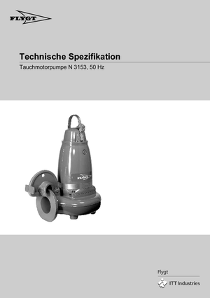 Vuilwaterpompen Flygt-Pumpen NS 3153 LR 272 EEx