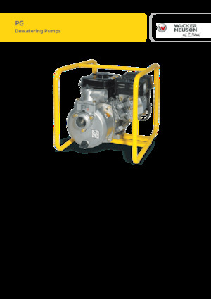 Vuilwaterpompen Wacker Neuson PG2