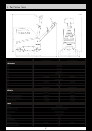 Omkeerbare Trilplaten Ammann APR 4920