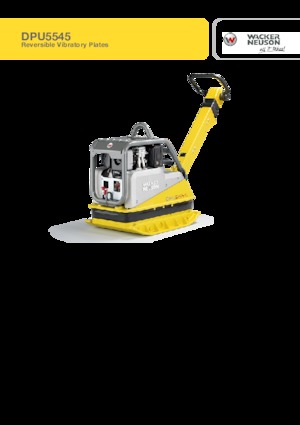 Omkeerbare Trilplaten Wacker Neuson DPU5545He c