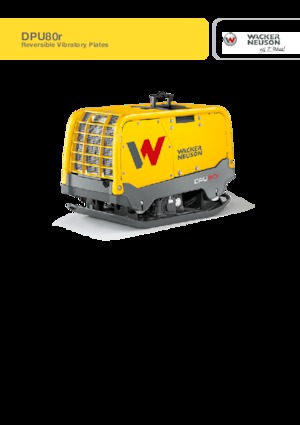 Omkeerbare Trilplaten Wacker Neuson DPU80r Lem 770