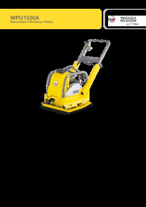 Omkeerbare Trilplaten Wacker Neuson WPU1550A