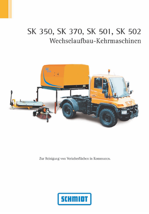 Veegwagens met dubbele werking Schmidt SK 370 L