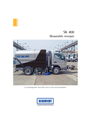 Veegwagens, met zuigmond rechts Schmidt SK 400