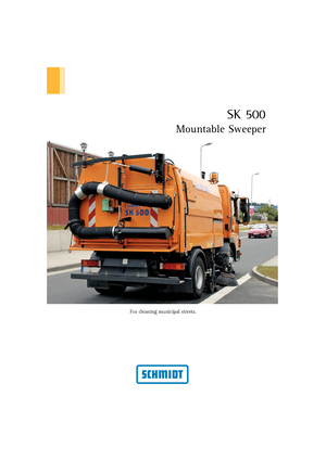 Veegwagens, met zuigmond rechts Schmidt SK 500