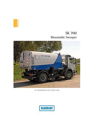 Veegwagens, met zuigmond rechts Schmidt SK 700