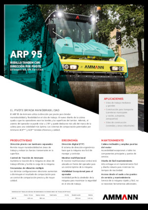 Tandemtrilwalsen Ammann ARP 95