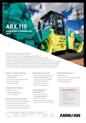 Tandemtrilwalsen Ammann ARX 110