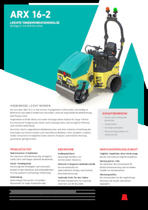 Tandemtrilwalsen Ammann ARX 16-2