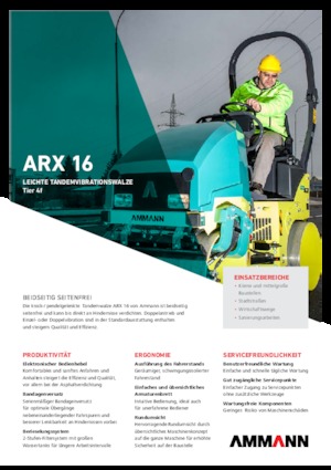 Tandemtrilwalsen Ammann ARX 16