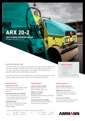 Tandemtrilwalsen Ammann ARX 20-2