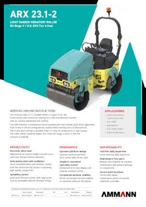 Tandemtrilwalsen Ammann ARX 23.1-2