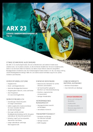 Tandemtrilwalsen Ammann ARX 23