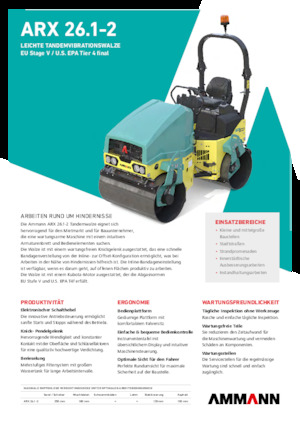 Tandemtrilwalsen Ammann ARX 26.1-2