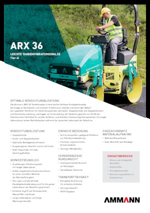 Tandemtrilwalsen Ammann ARX 36