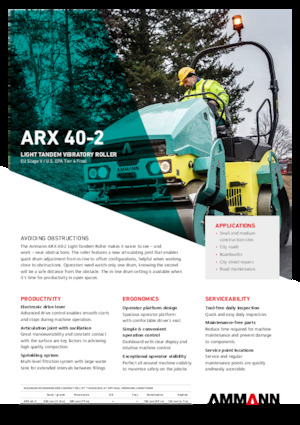 Tandemtrilwalsen Ammann ARX 40 -2