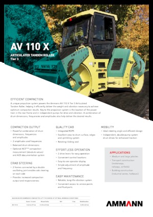 Tandemtrilwalsen Ammann AV 110 X