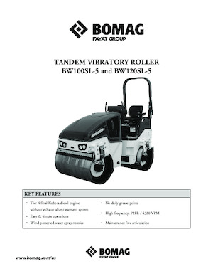 Tandemtrilwalsen Bomag BW 100 SL-5