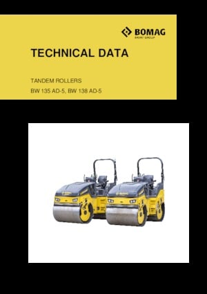Tandemtrilwalsen Bomag BW 138 AD-5