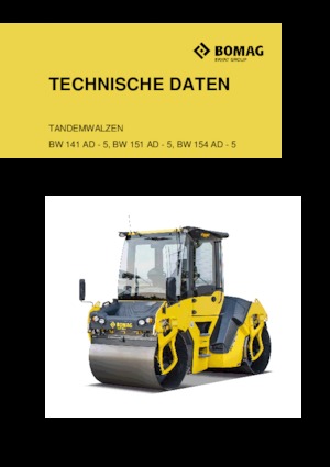 Tandemtrilwalsen Bomag BW 154 AD-5