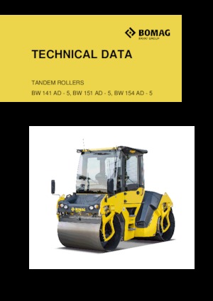 Tandemtrilwalsen Bomag BW 141 AD-5