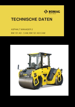 Tandemtrilwalsen Bomag BW 161 AD-5 AM